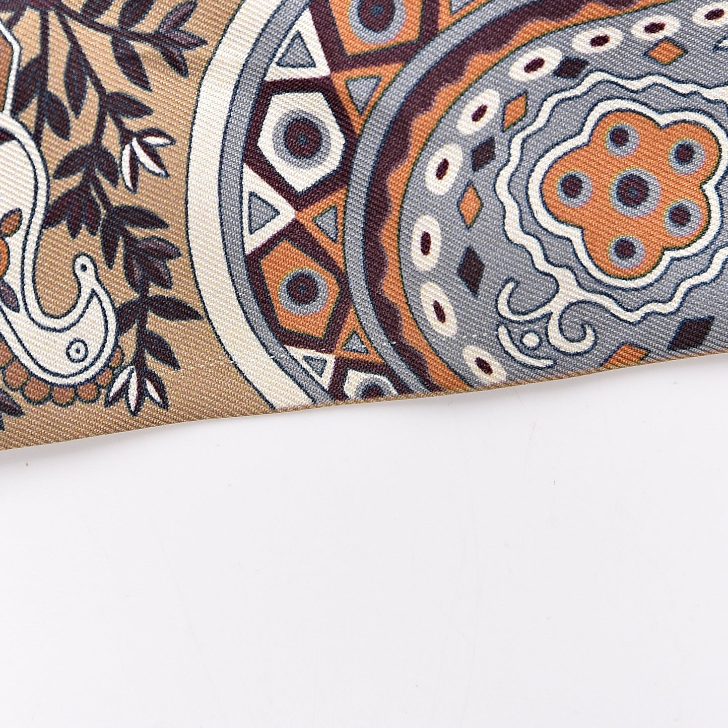 Silk L'Arbre De Vie Twilly Camel Gris Bleuete Caramel