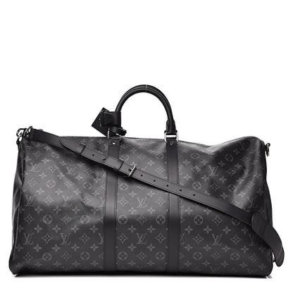 Louis Vuitton Monogram Eclipse Keepall Bandouliere 55 1 of 11
