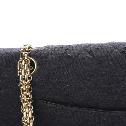 Chanel Jersey Quilted Small Double Flap Black 8 of 15