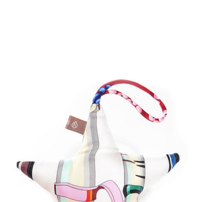 Hermes Silk Petit H Star Ornament Charm 8 of 8