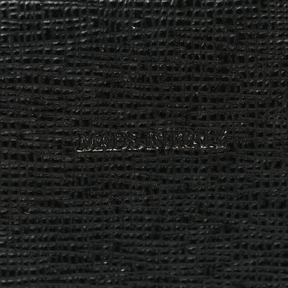 Off-White Saffiano Striped Diag Binder Flap Bag Black White 6 of 8