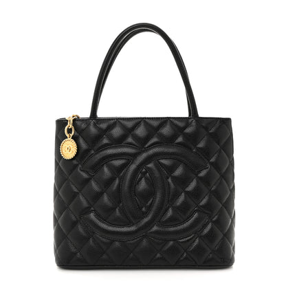 Chanel Caviar Quilted Medallion Tote Black 1 of 12