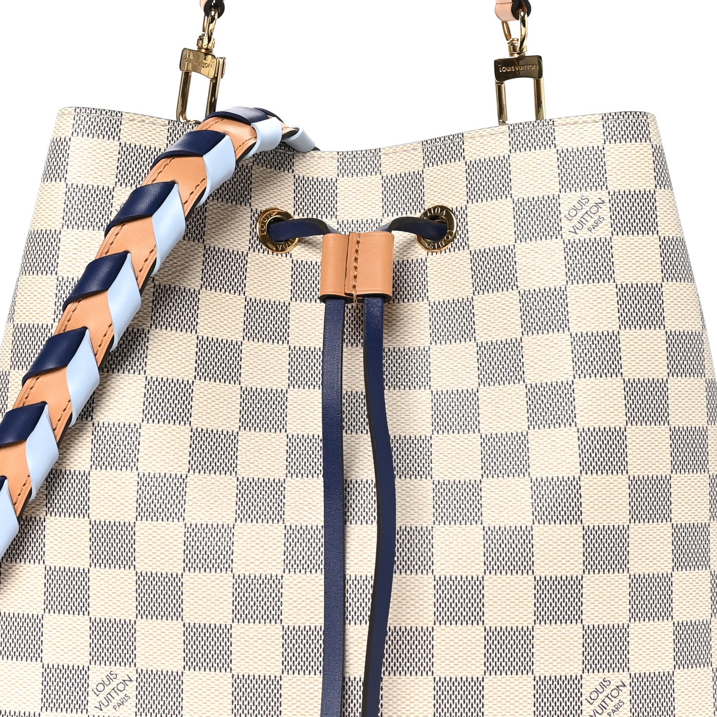 Damier Azur Braided Neonoe MM Blue
