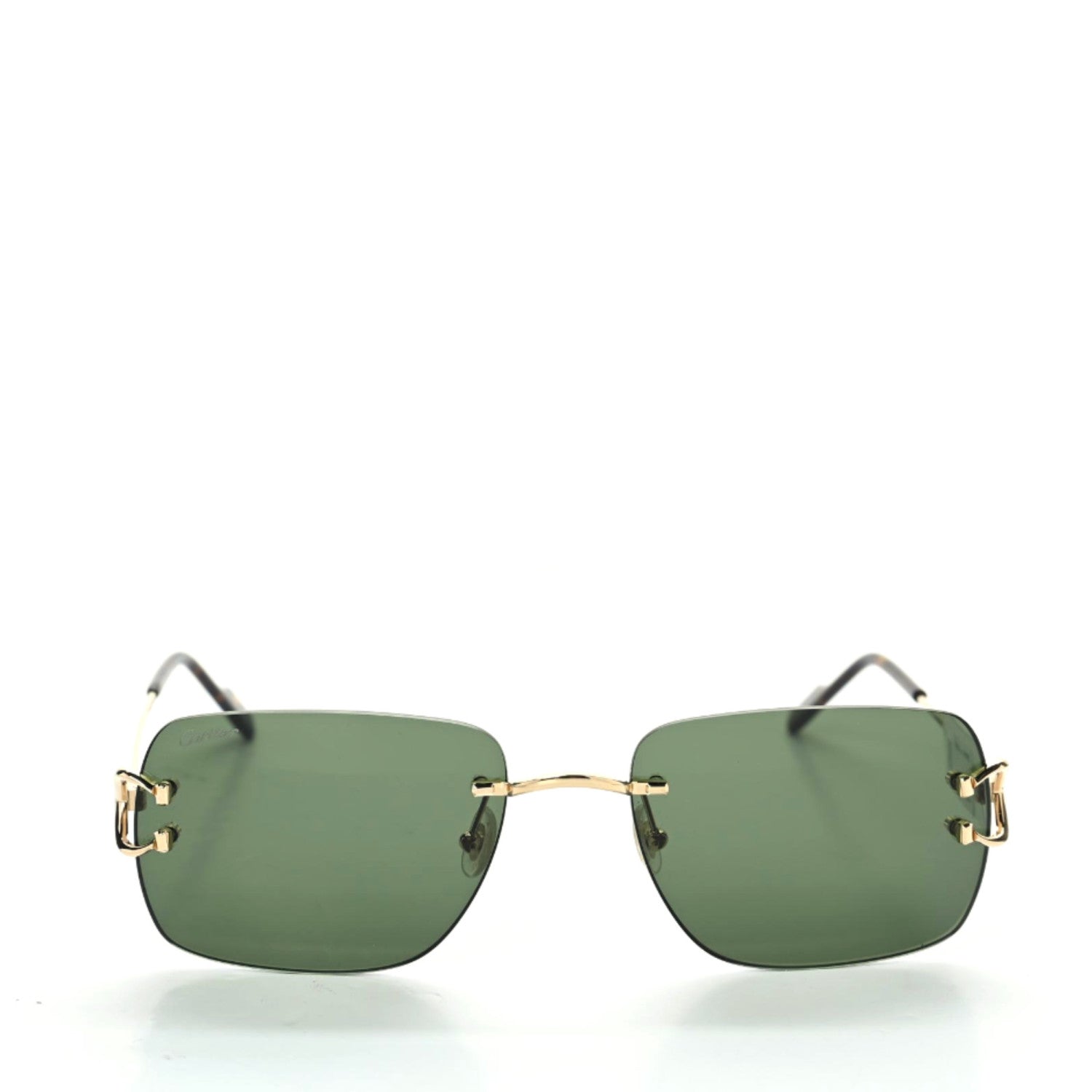 Cartier Signature C De Cartier Sunglasses Gold Green 3 of 8