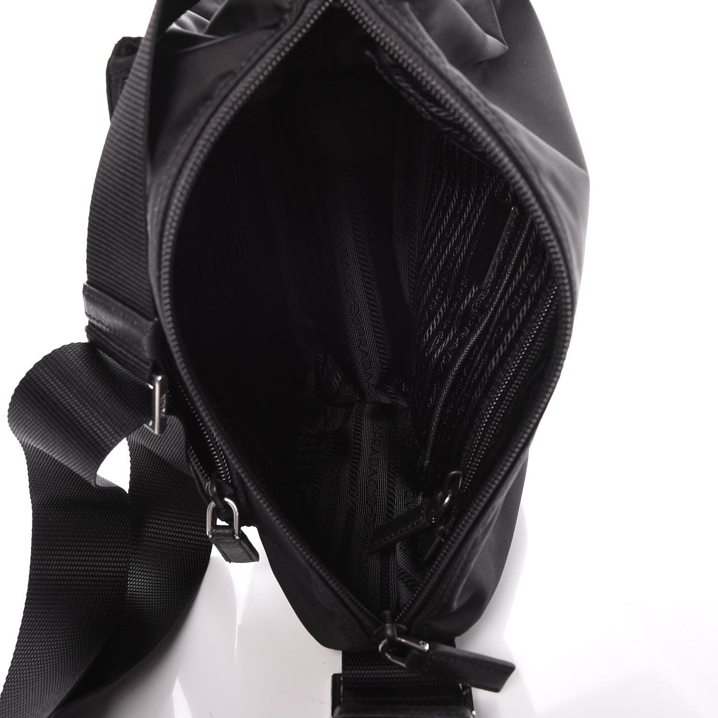 Tessuto Nylon Messenger Bag Black