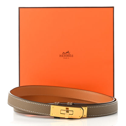 Hermes Epsom Kelly Belt Etoupe 4 of 4