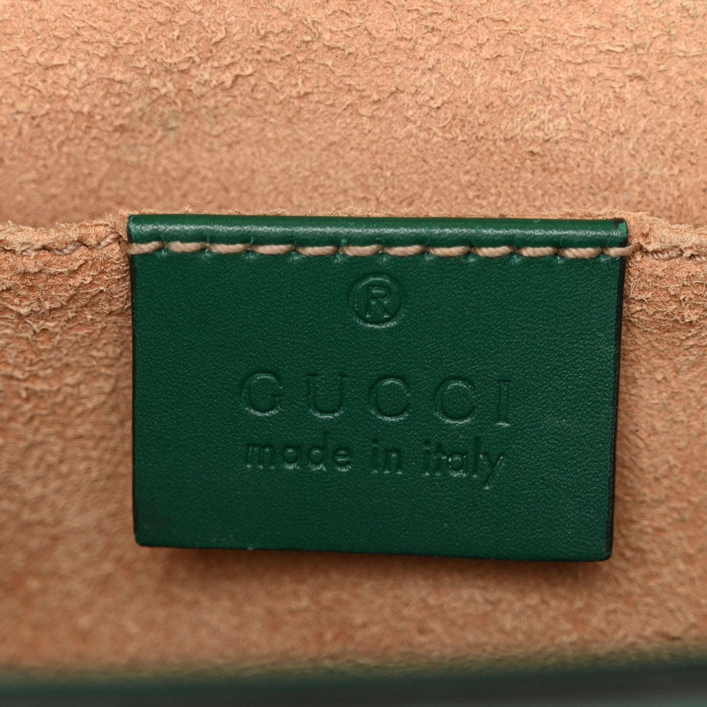 Guccissima Small Padlock Shoulder Bag Emerald