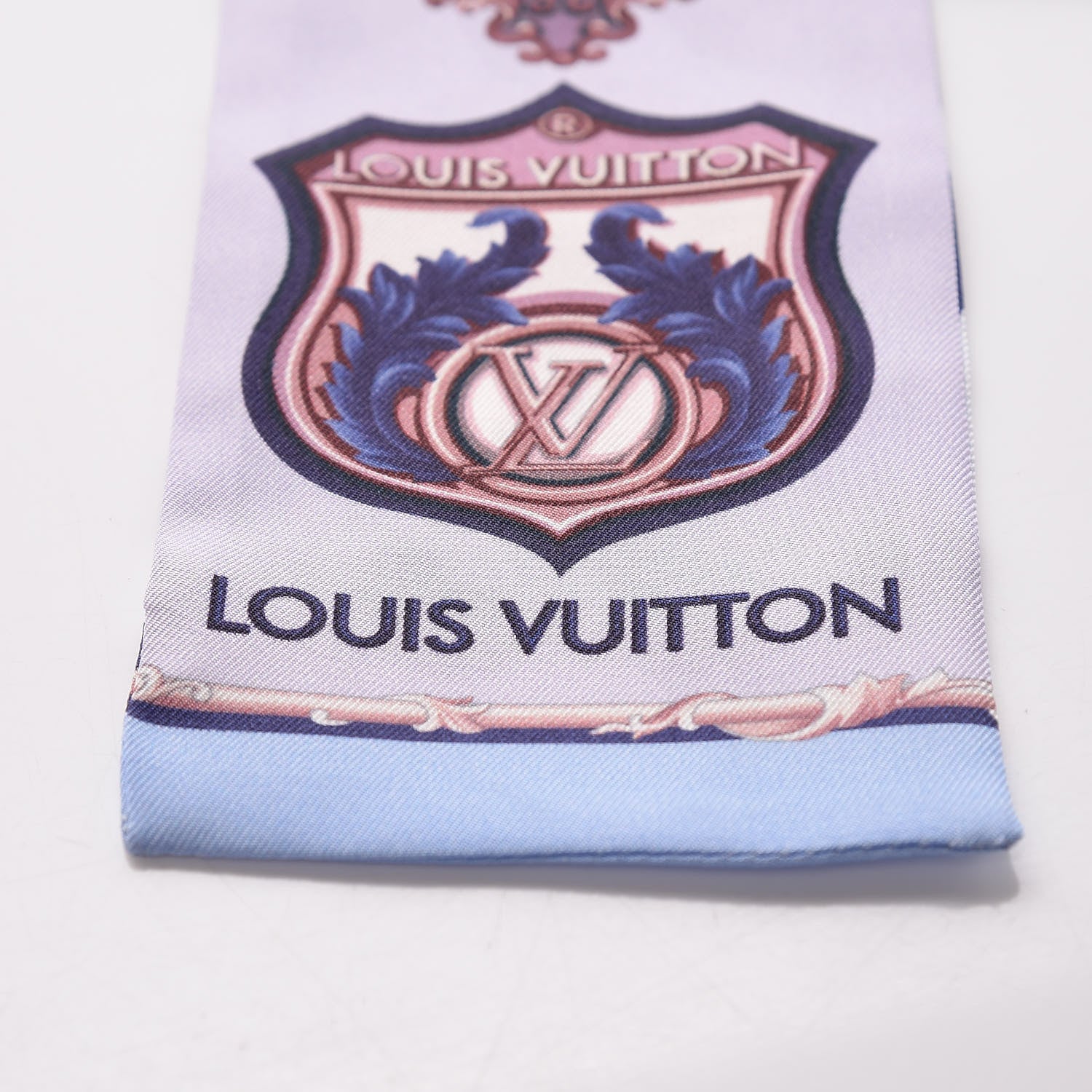 Louis Vuitton Silk Into Louis Bandeau Blue Grey 3 of 4