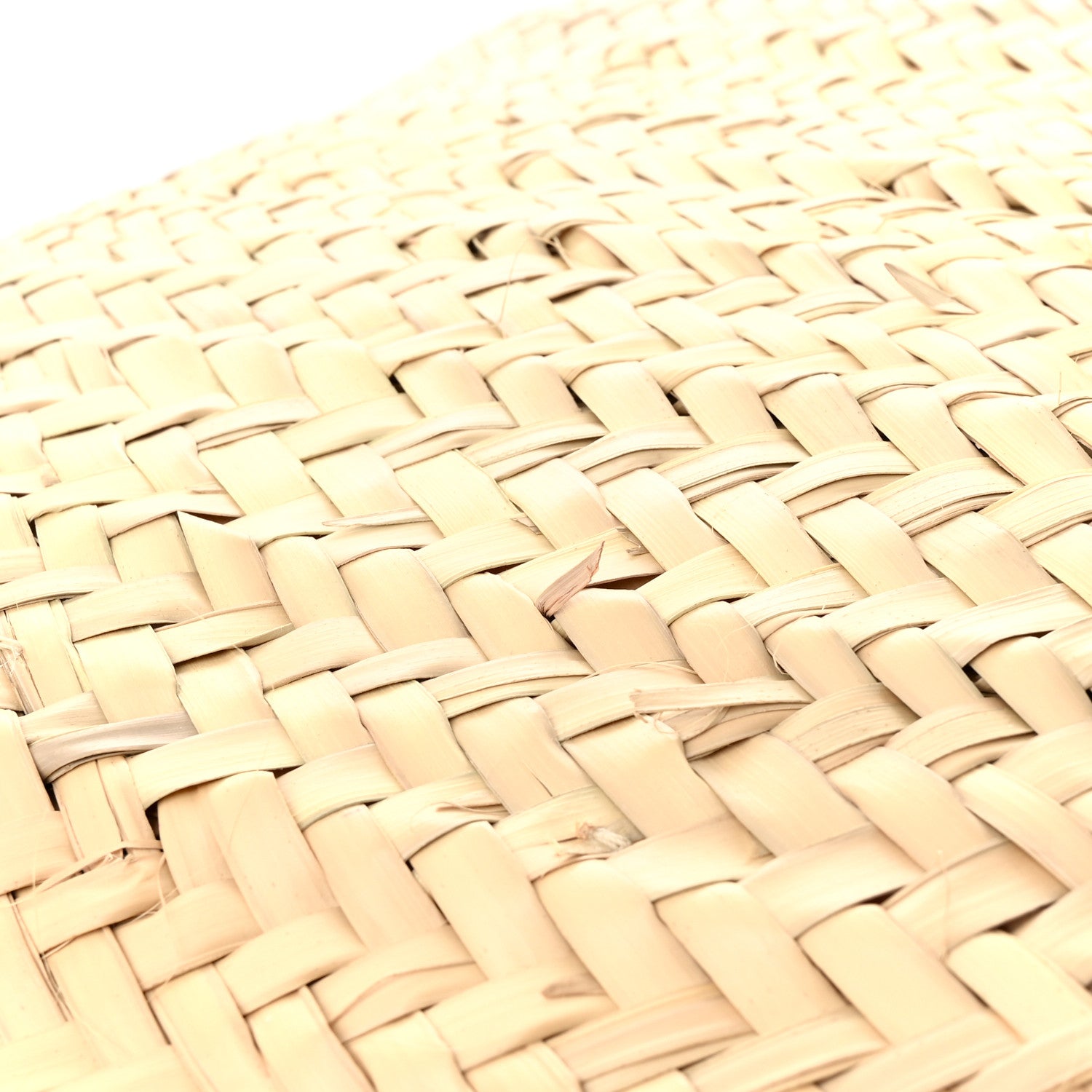 Celine X DAVID KRAMER Raffia Calfskin Panier Bag White 10 of 11