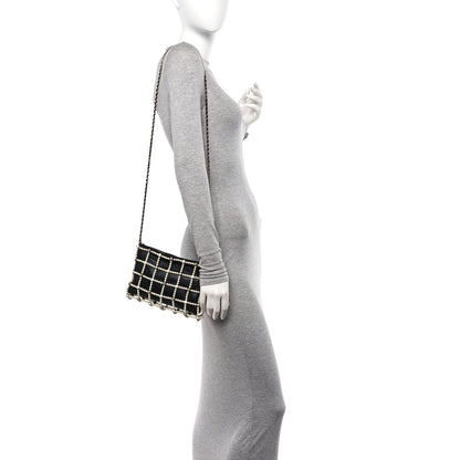Chanel Lambskin Pearl Frame Shoulder Bag Black 2 of 10