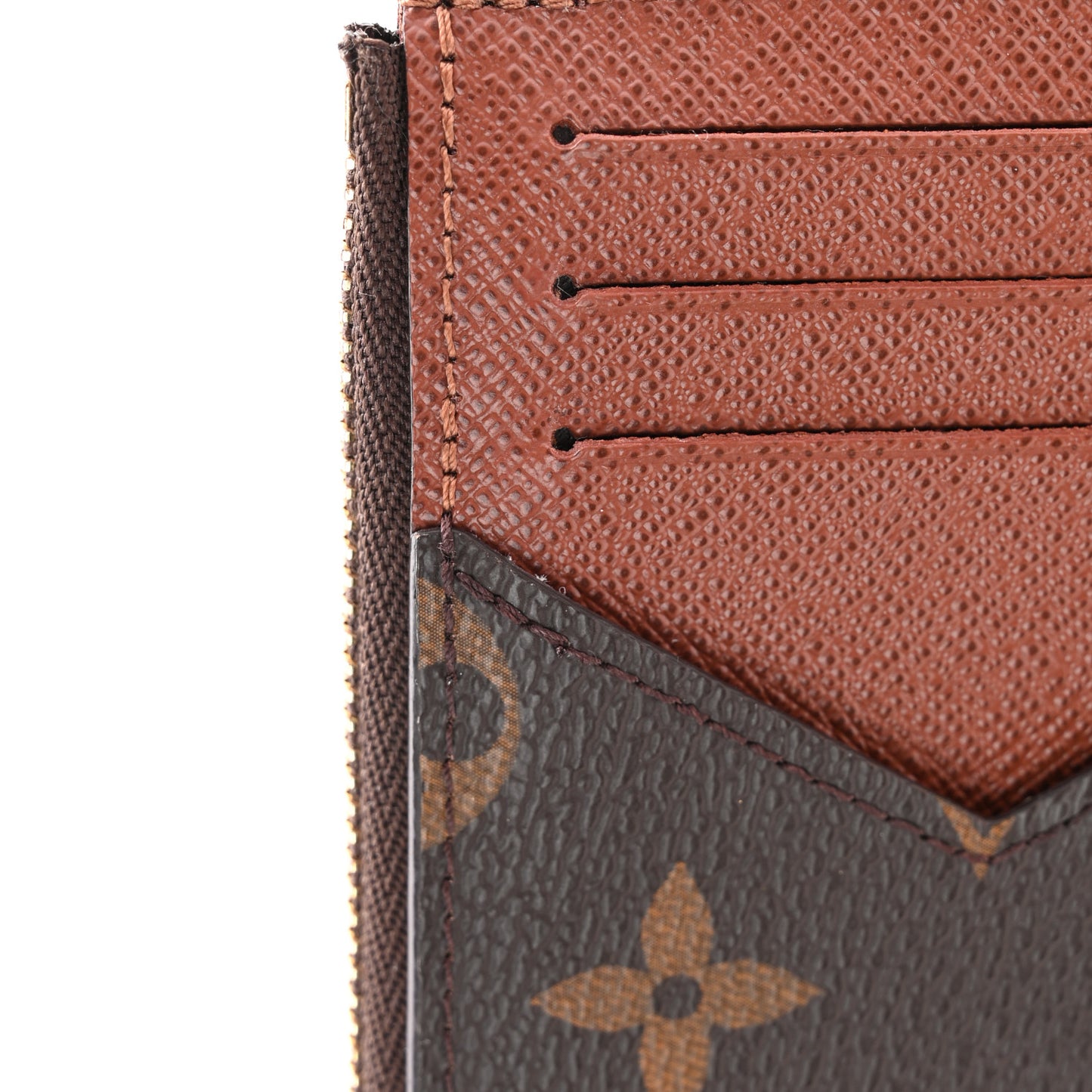 Monogram Zipped Romy Card Holder