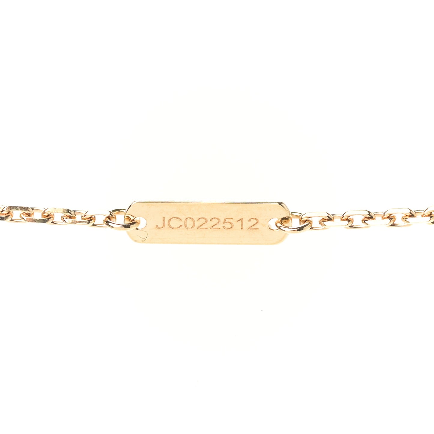18K Yellow Gold Mother of Pearl Vintage Alhambra Pendant Necklace