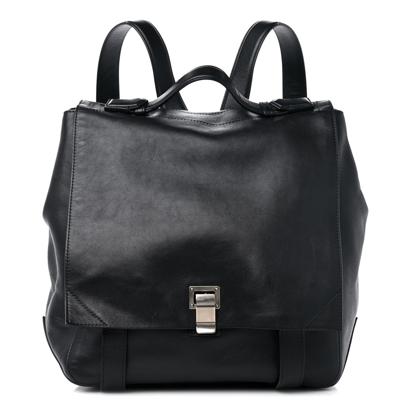 Calfskin Large PS Courier Backpack Black