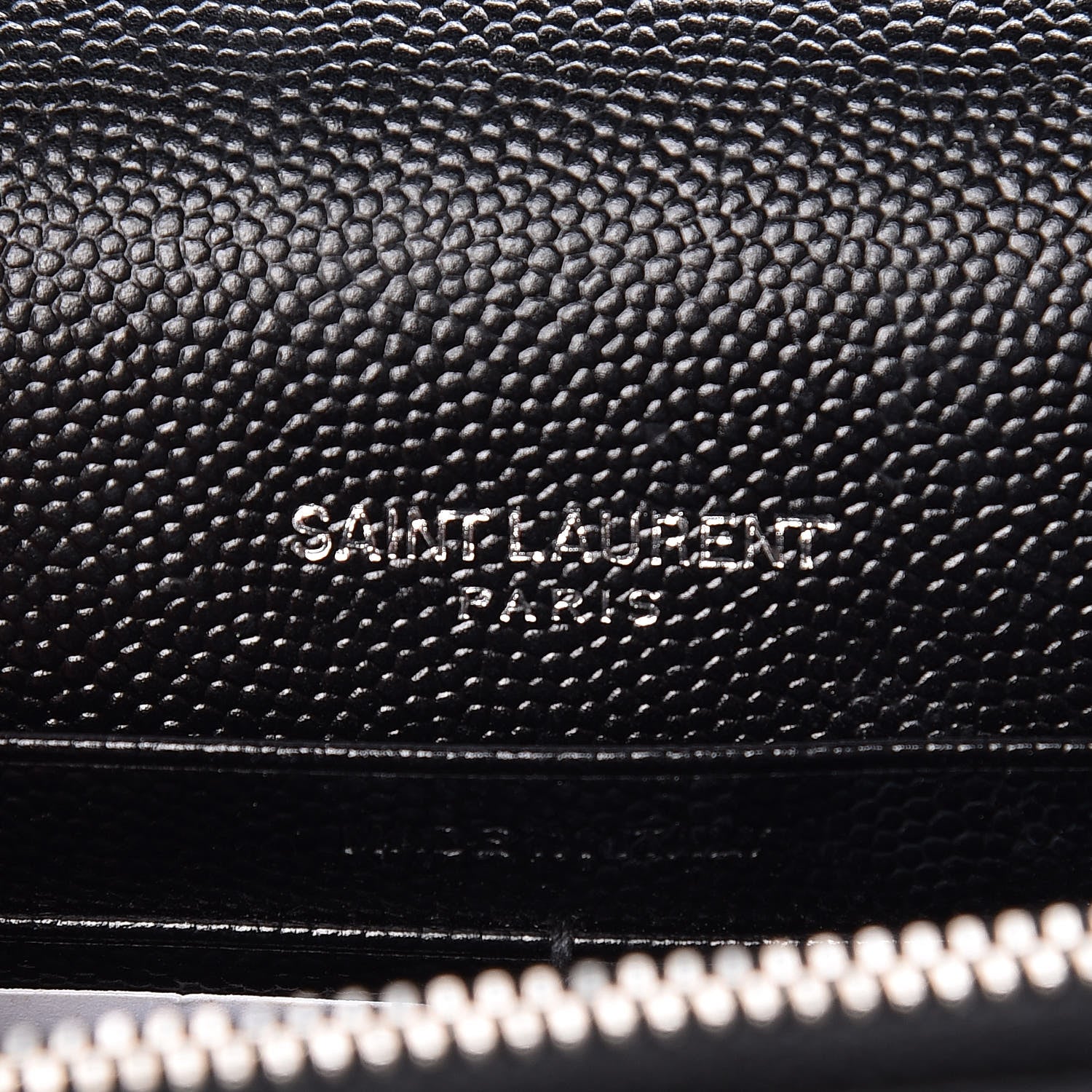 Saint Laurent Grain De Poudre Classic Monogram Kate Tassel Chain Wallet Black 6 of 12