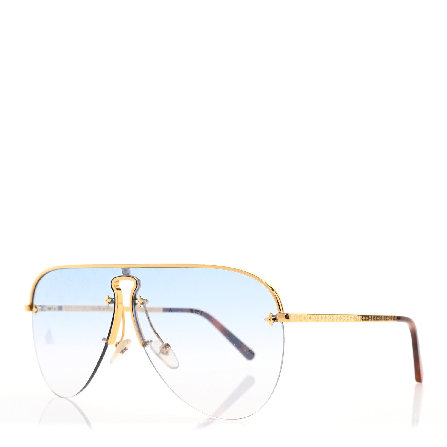 Louis Vuitton Grease Mask Sunglasses Z1470U Blue 1 of 6