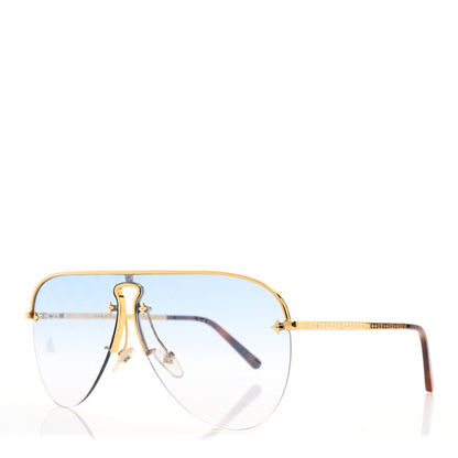 Louis Vuitton Grease Mask Sunglasses Z1470U Blue 1 of 6