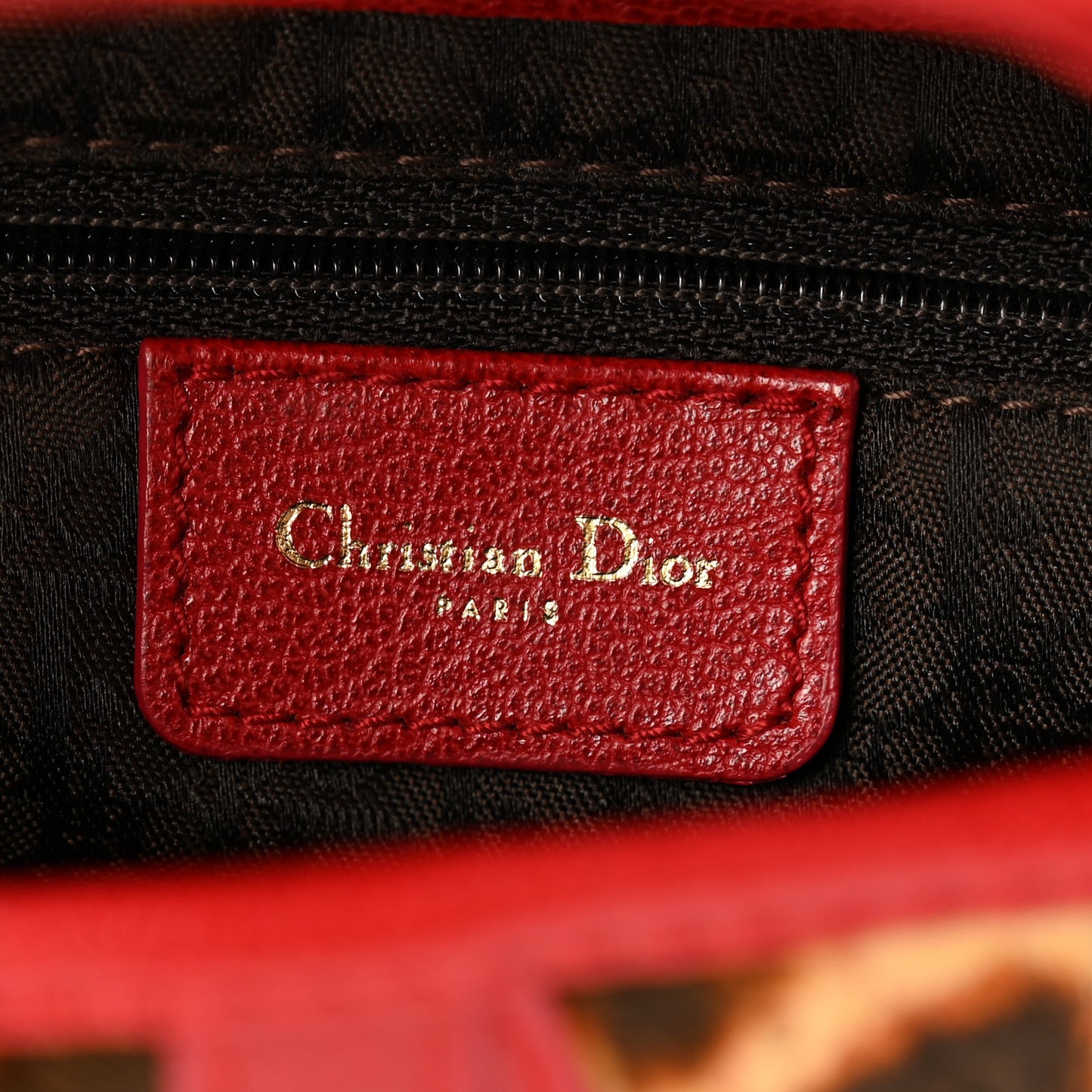 Pony Hair Leopard Saddle Bag Red