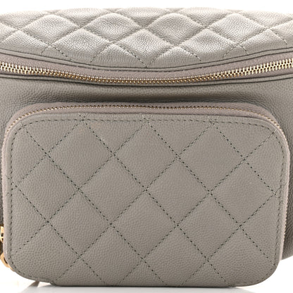Chanel Caviar Quilted Business Affinity Waist Bag Grey 8 of 10