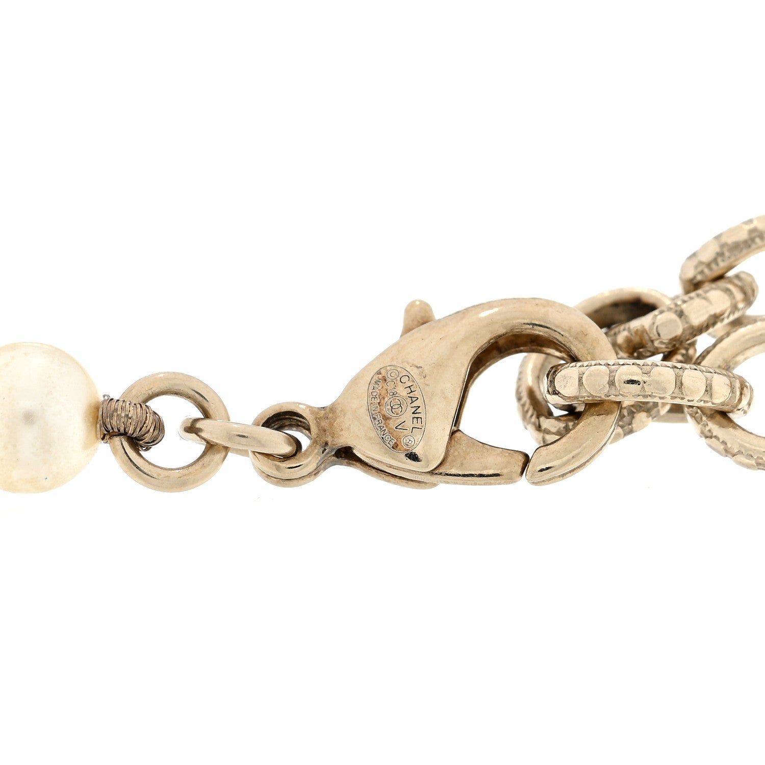 Chanel Pearl CC Bracelet Gold 3 of 4