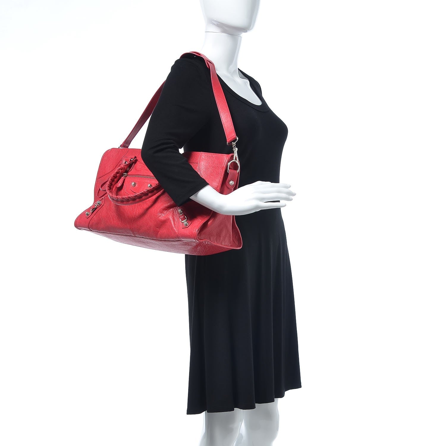 Balenciaga Agneau Giant 12 Silver Hardware Part Time Rose Thulian 2 of 8