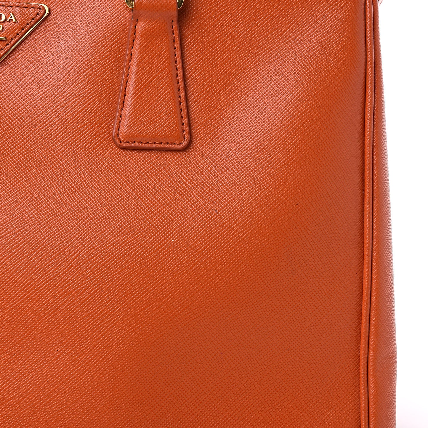 Saffiano Medium Galleria Double Zip Tote Papaya