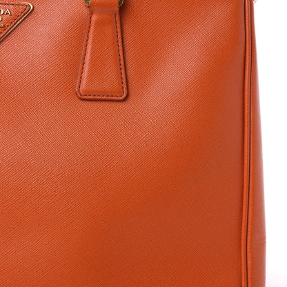 Prada Saffiano Medium Galleria Double Zip Tote Papaya 14 of 15