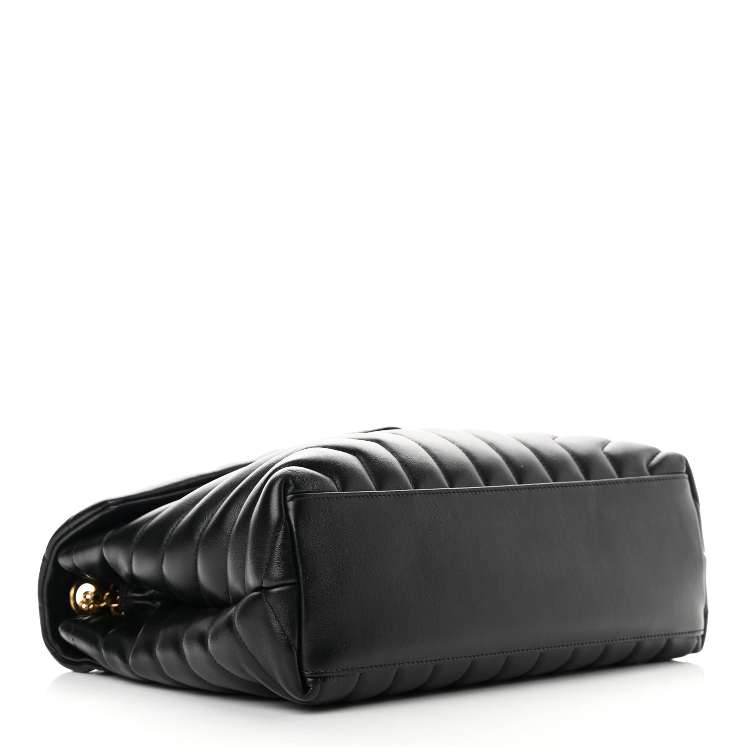 Saint Laurent Calfskin Y Quilted Monogram Medium Loulou Chain Satchel Black 4 of 12