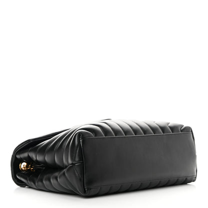 Saint Laurent Calfskin Y Quilted Monogram Medium Loulou Chain Satchel Black 4 of 12