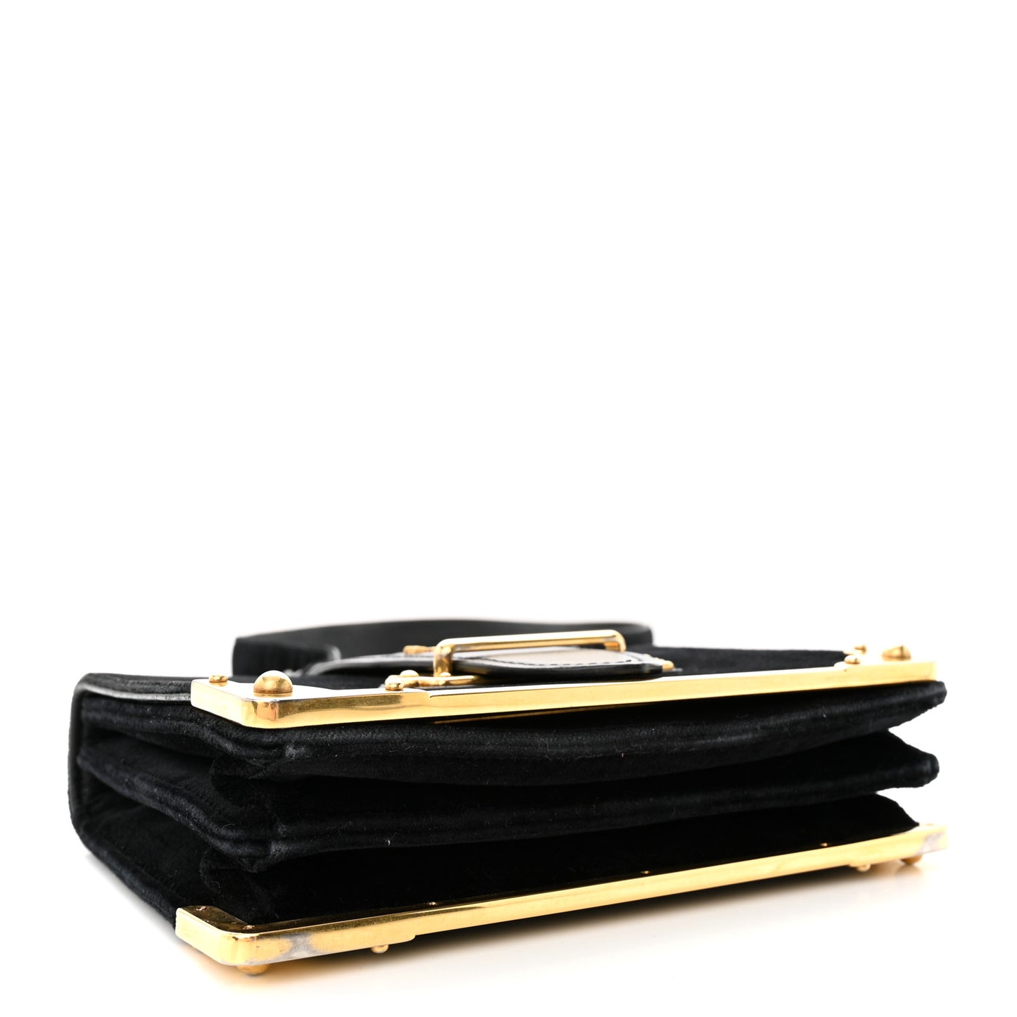 Velvet City Calfskin Cahier Bag Black
