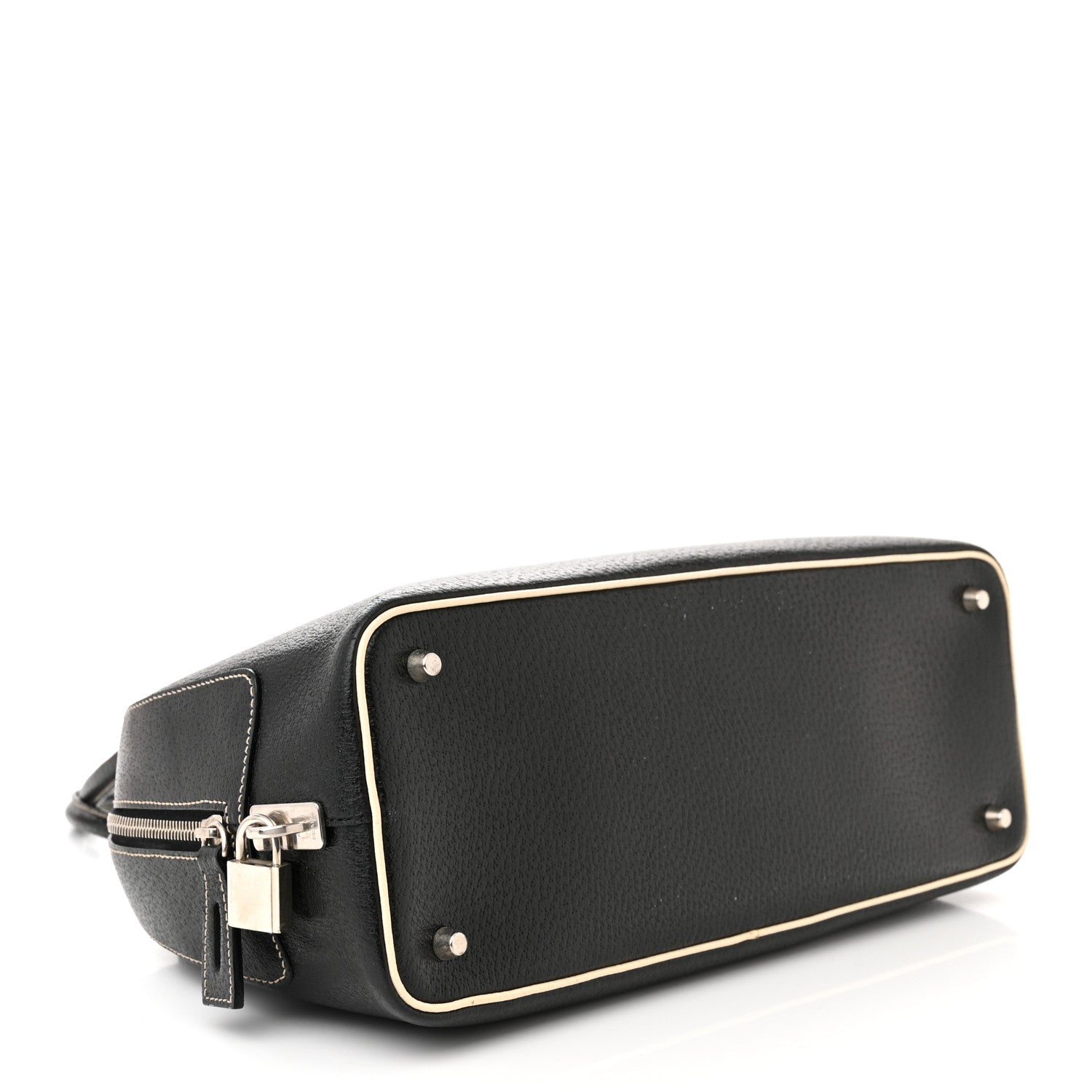 Prada Goatskin Bowling Bag Black 4 of 14