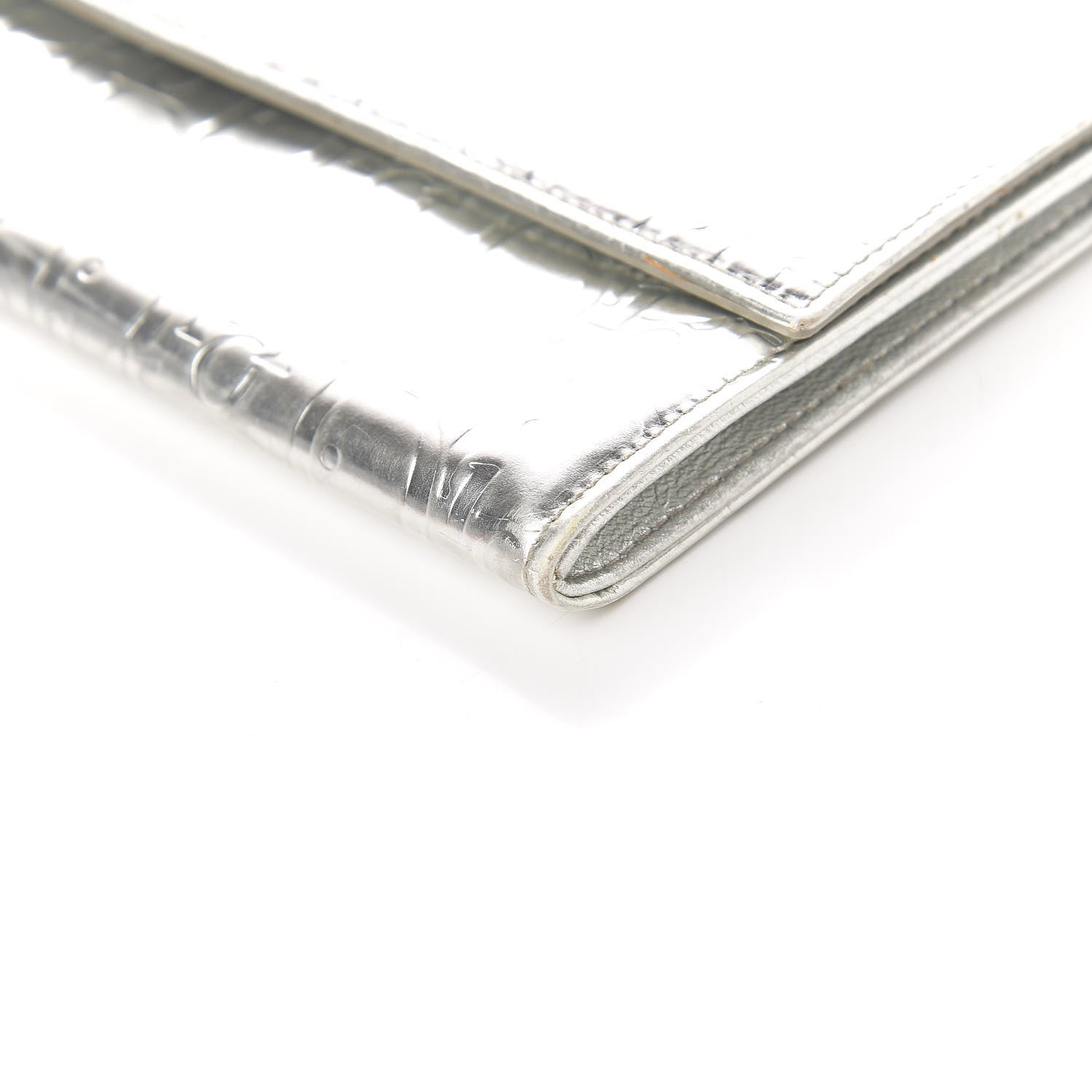 Christian Dior Metallic Patent Ultimate Wristlet Argent 11 of 11