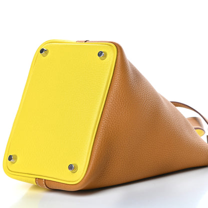 Hermes Taurillon Clemence Picotin 18 PM Lime Sesame 10 of 11