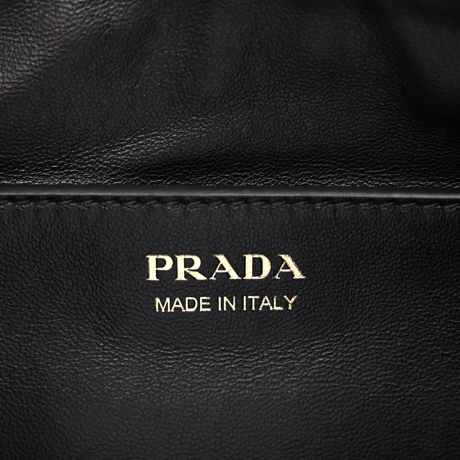 Prada Soft Grain Calfskin Large Demi-Lune Shoulder Bag Black 6 of 9