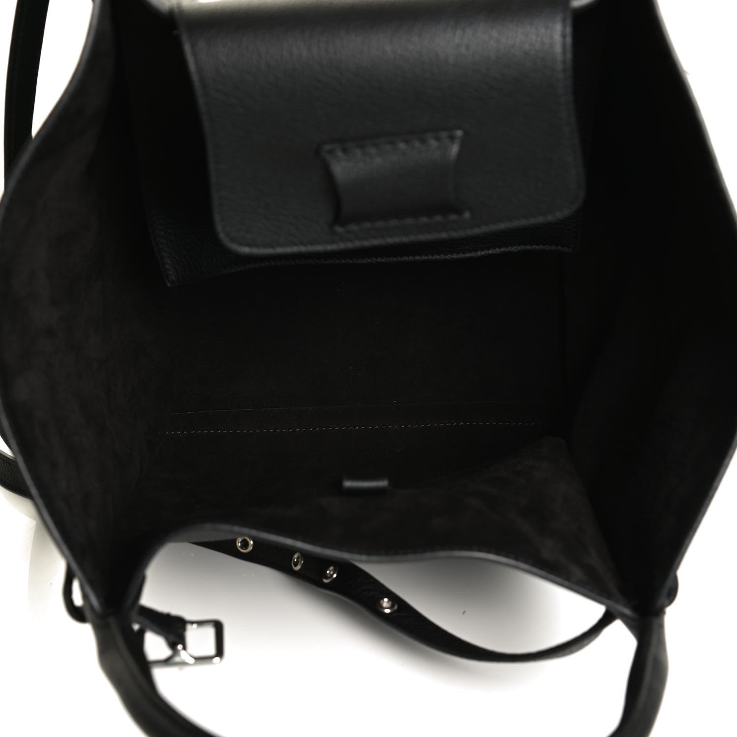 Celine Supple Grained Calfskin Small Long Strap Big Bag Black 5 of 13