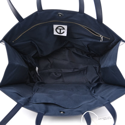 Telfar Vegan Leather Large Shopping Bag Navy 5 of 11