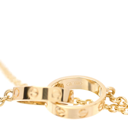 Cartier 18K Yellow Gold Interlocking LOVE Necklace 7 of 8