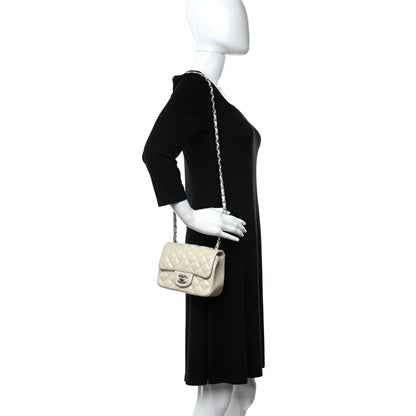 Chanel Iridescent Caviar Quilted Mini Square Flap White 2 of 10