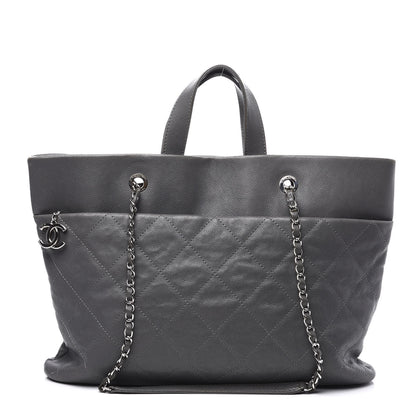 Chanel Caviar Quilted Shopping Tote Grey 1 of 11