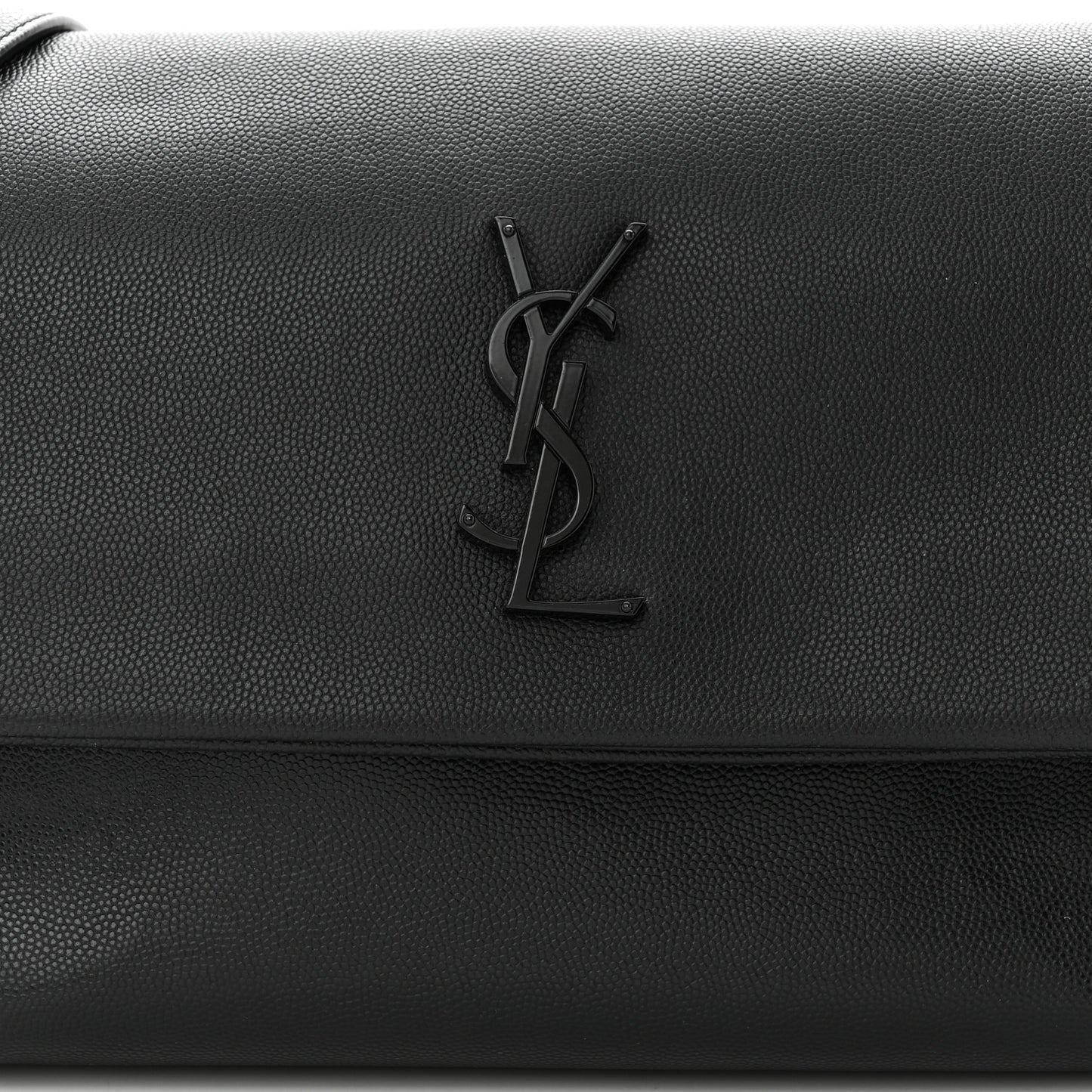 Grain De Poudre Medium West Hollywood Monogram Fold-Over Black