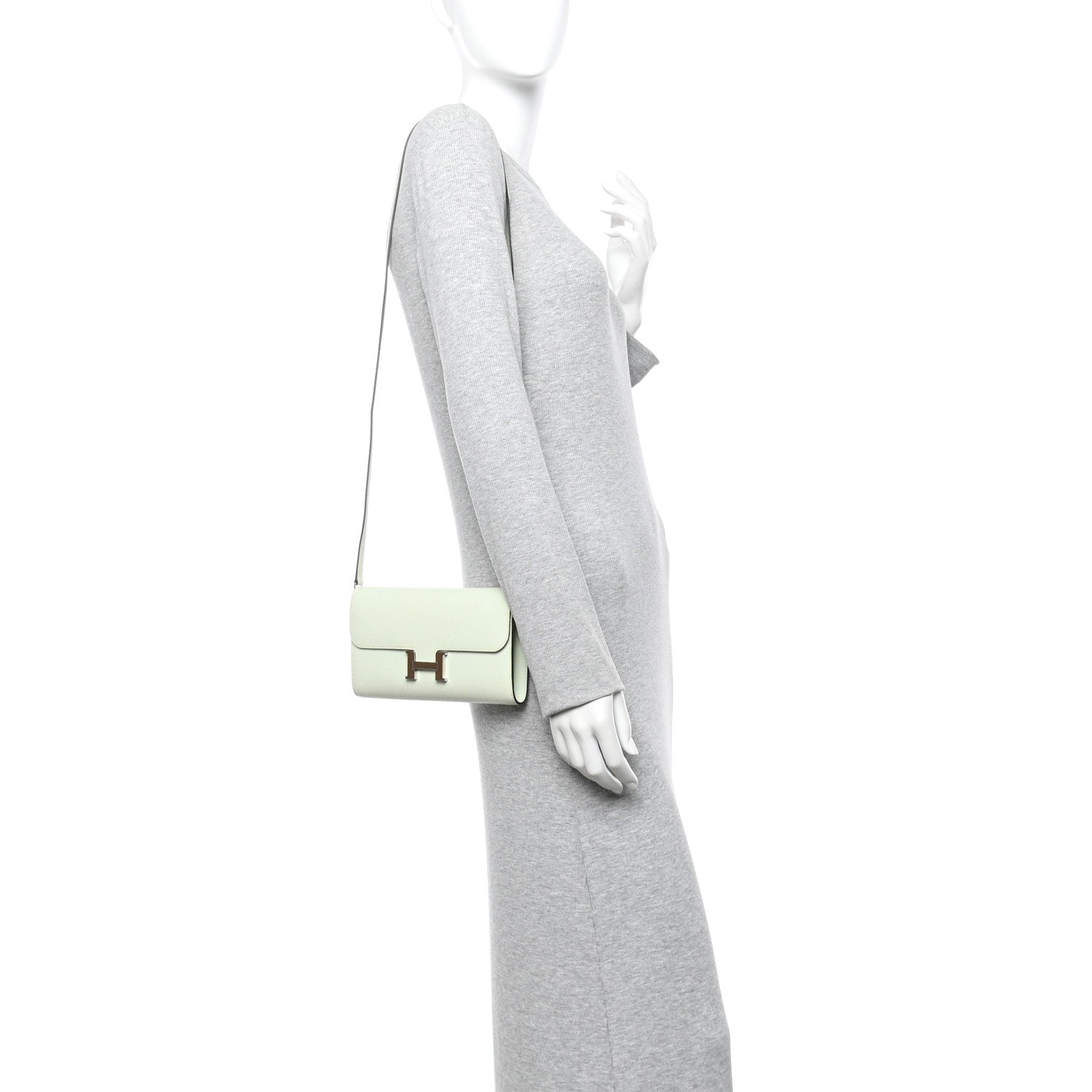 Hermes Epsom Constance Long To Go Wallet Vert Fizz 2 of 10