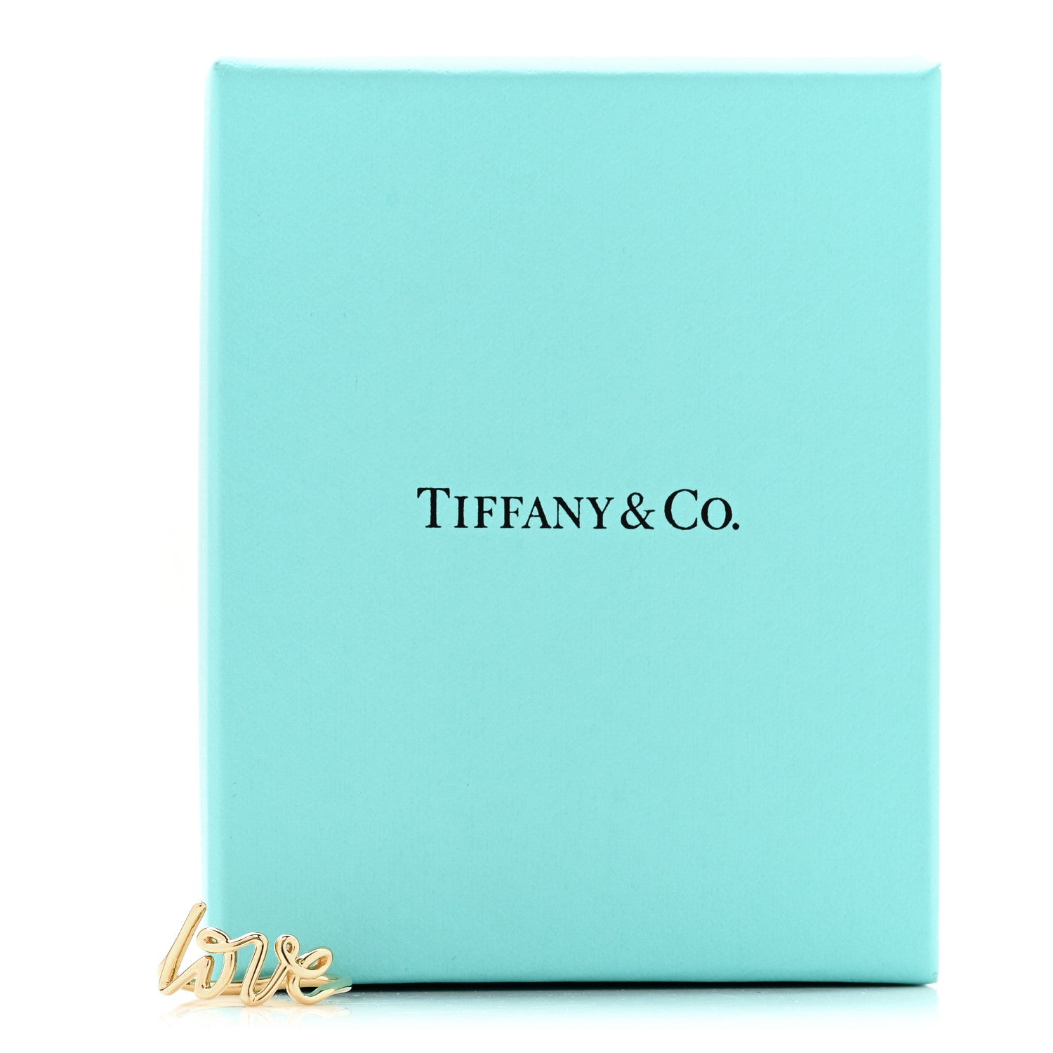 Tiffany 18K Yellow Gold Paloma's Graffiti Love Ring 54 7 6 of 6
