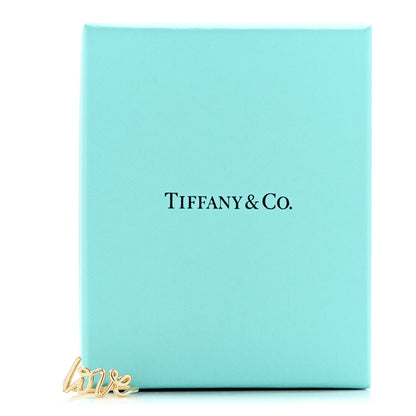 Tiffany 18K Yellow Gold Paloma's Graffiti Love Ring 54 7 6 of 6