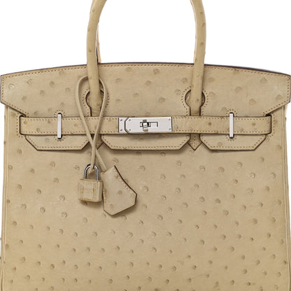 Hermes Ostrich Birkin 30 Parchemin 8 of 10