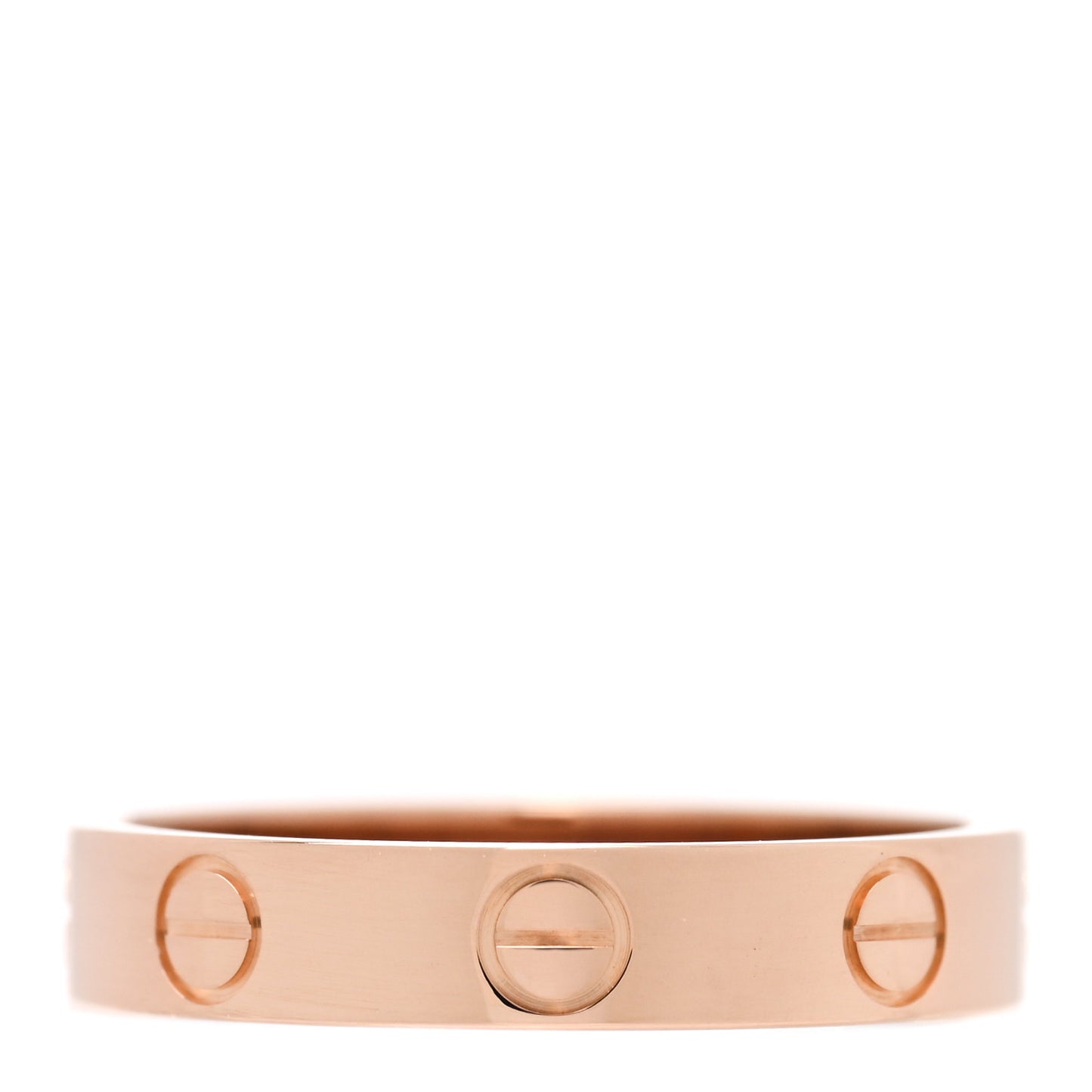 18K Pink Gold 3.5mm LOVE Wedding Band Ring 52 6