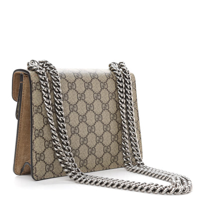 Gucci GG Supreme Monogram Mini Dionysus Shoulder Bag Taupe 3 of 11