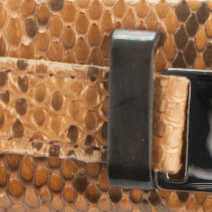 Fendi Metallic Python Convertible Clutch Gold 9 of 10
