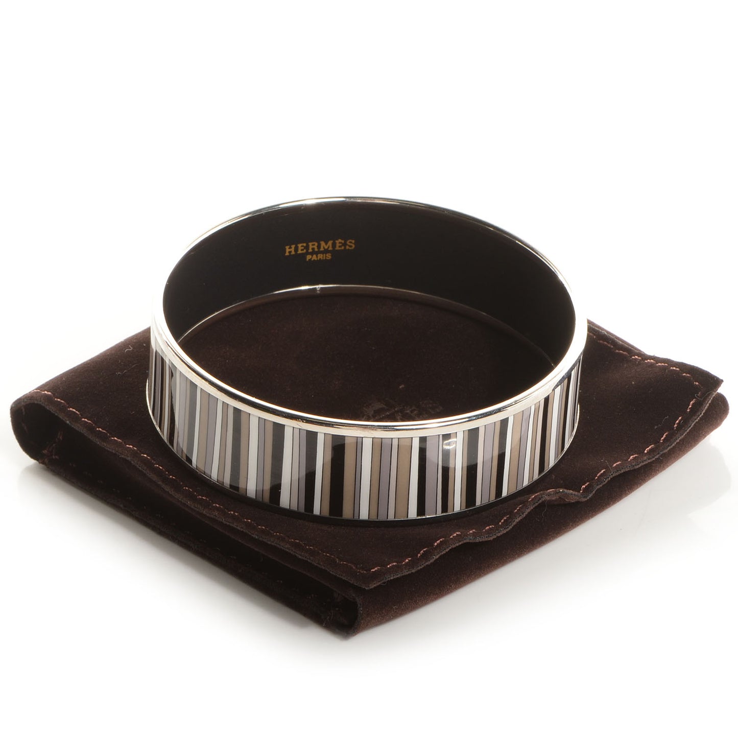 Enamel Printed Stripes Wide Bracelet 70