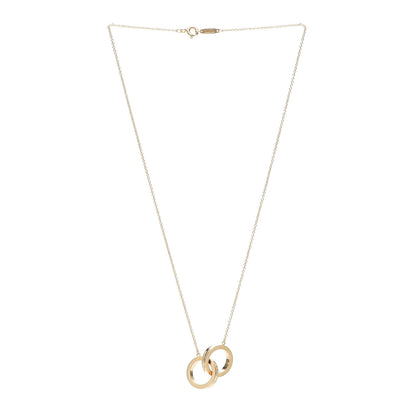 Tiffany 18K Yellow Gold 1837 Interlocking Circles Pendant Necklace 3 of 6
