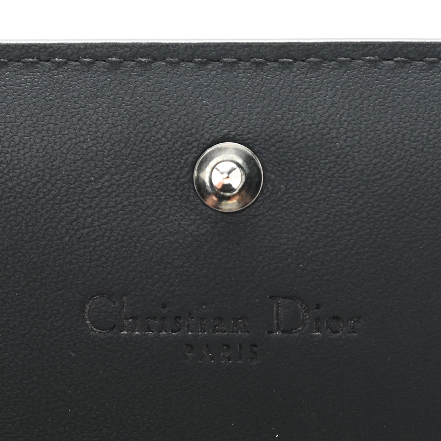 Lambskin Cannage Mini Lady Dior Wallet Black