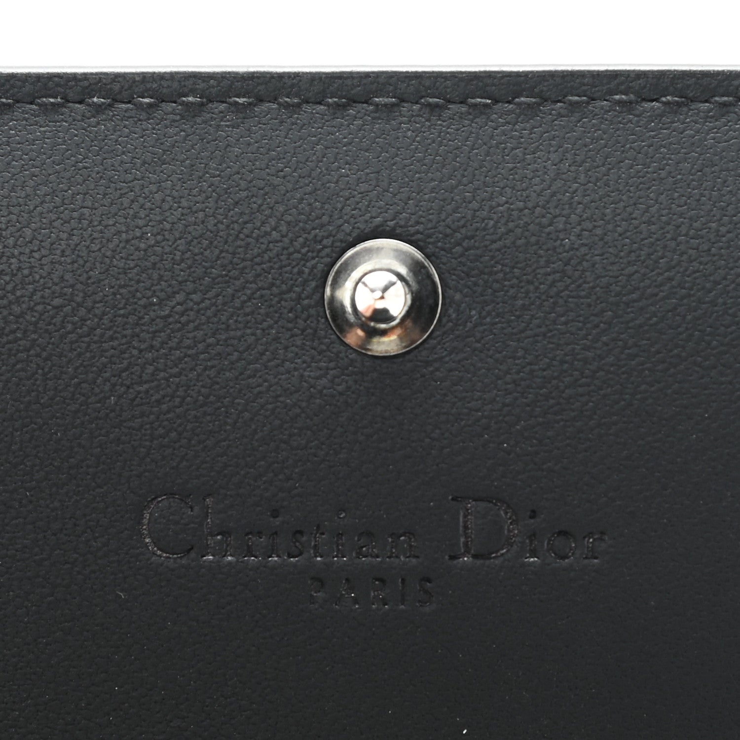 Christian Dior Lambskin Cannage Mini Lady Dior Wallet Black 6 of 7